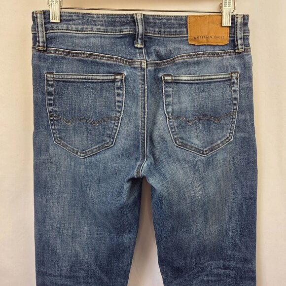 American Eagle Slim Fit Jeans Lightly Distressed Size 30x31 - Picture 5 of 14